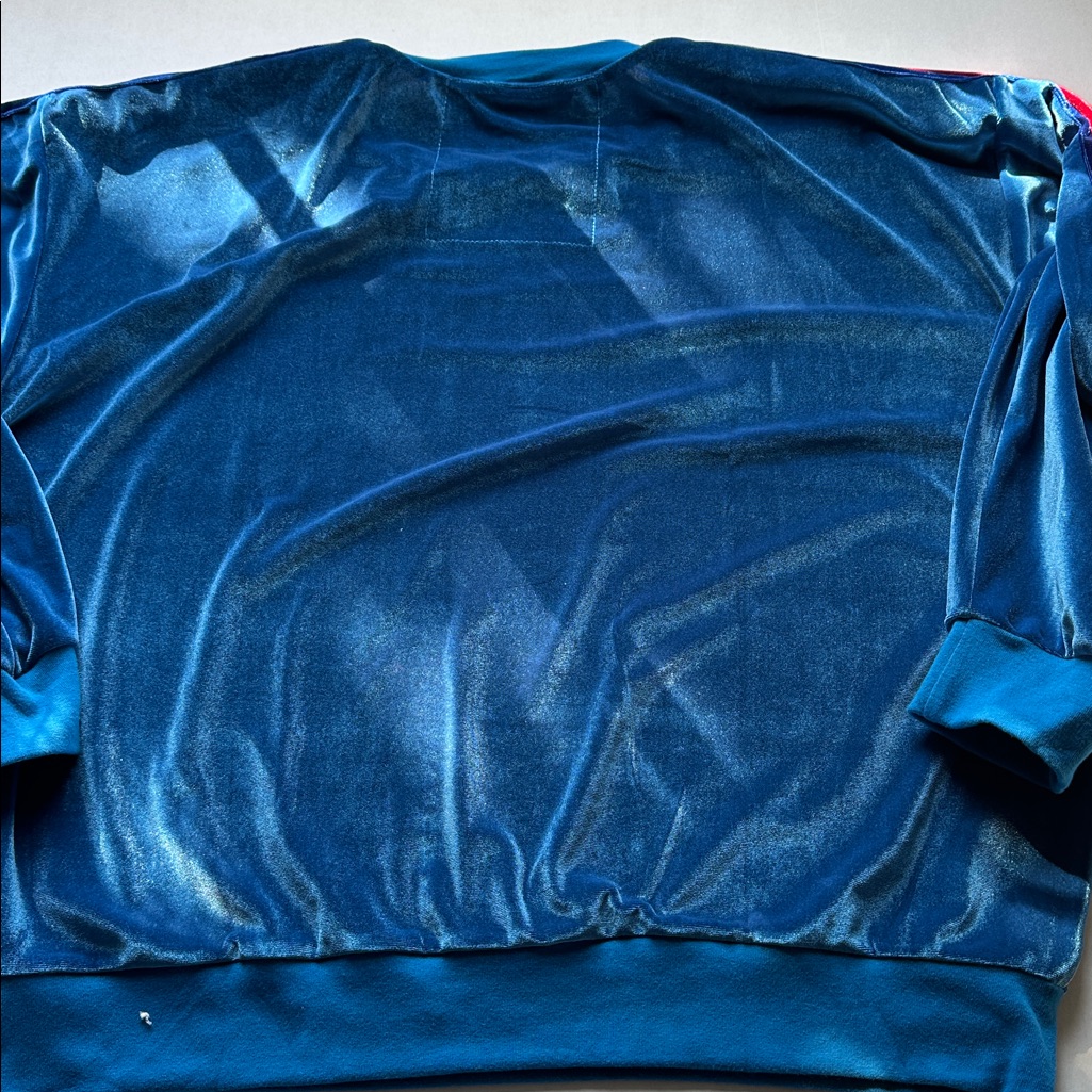 Aviator Nation Blue Velvet Relaxed Sweatshirt Vintage Blue — image 7 of 8